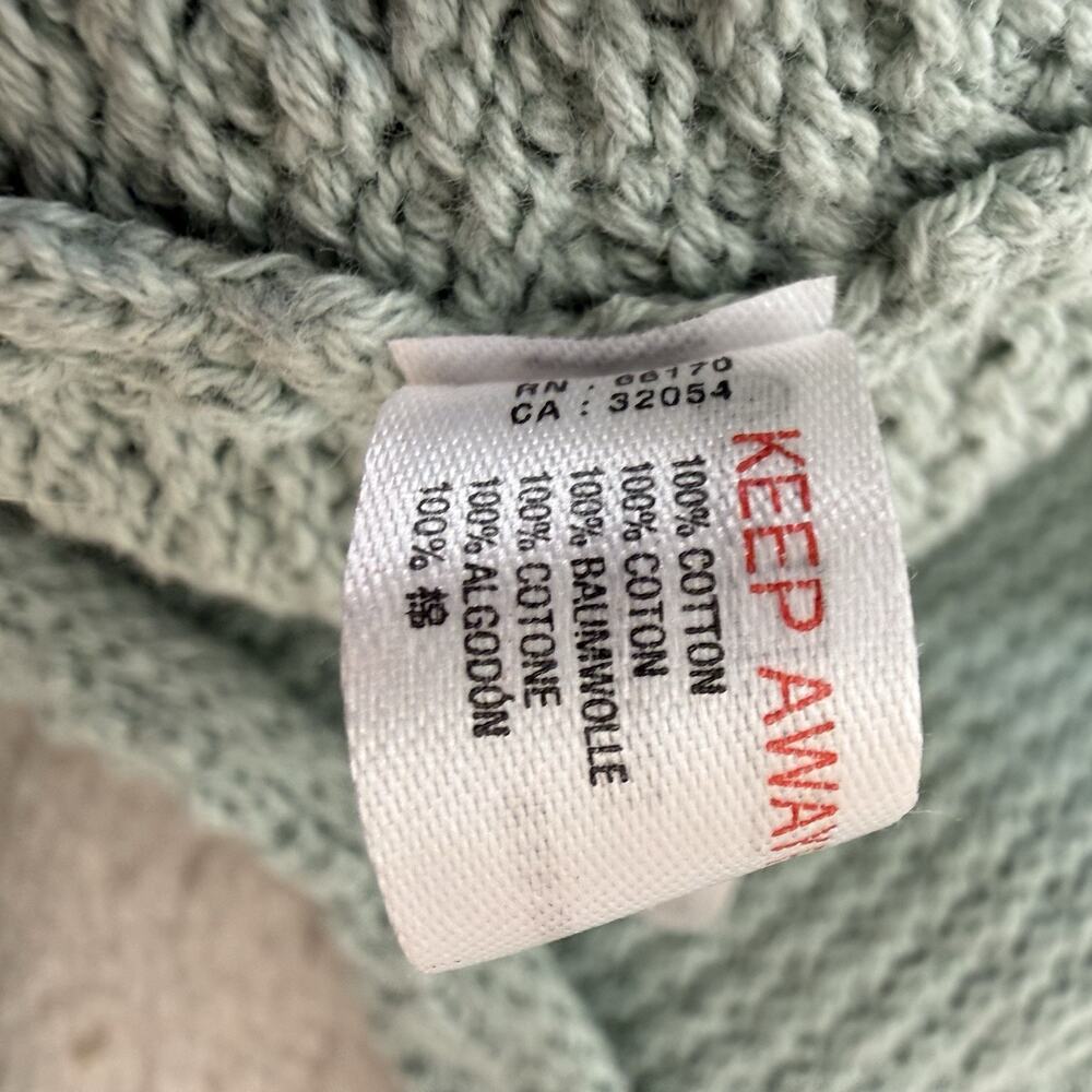 Free People Beach Hailee Sweater Womens XS Sage Green Henley Oversized Slouchy - Picture 10 of 10
